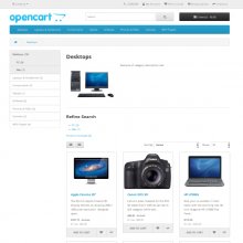 Opencart 2.0 new default front-end template (responsive)